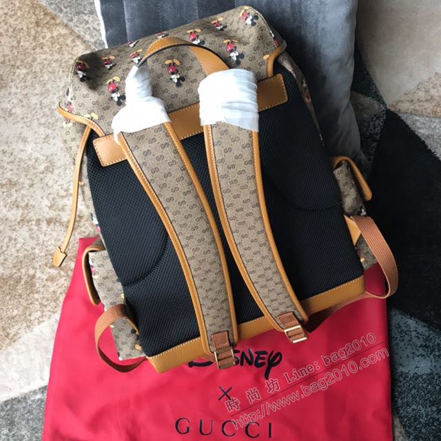 Gucci背包 古馳新款女包 原廠皮 古銅五金 Gucci新款米奇雙肩包 552884米奇  gdj1070